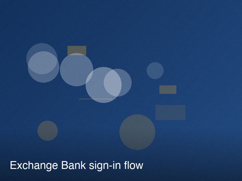 Laptop screen showing a community-bank sign-in page, with a member typing a username into the first field.